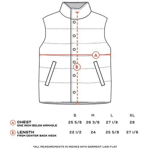 Tri-Color Buffalo Check Puffer Vest- Navy/Gray