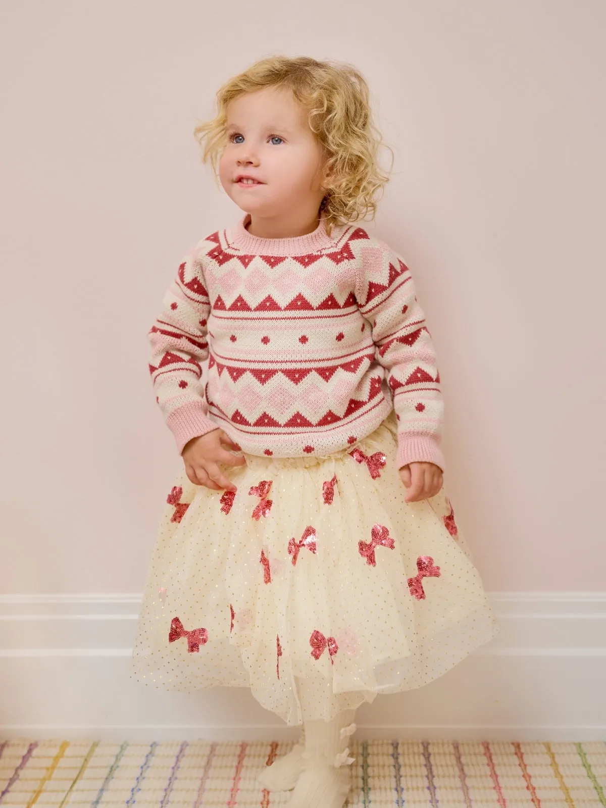 Yvonne Skirt with Sequin Bows